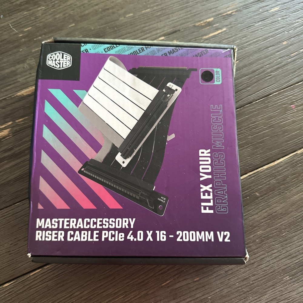 COOLER MASTER PCIE BLACK MASTERACCESSORY RISER CABLE 4.0 X 16 -‎ 200MM V2